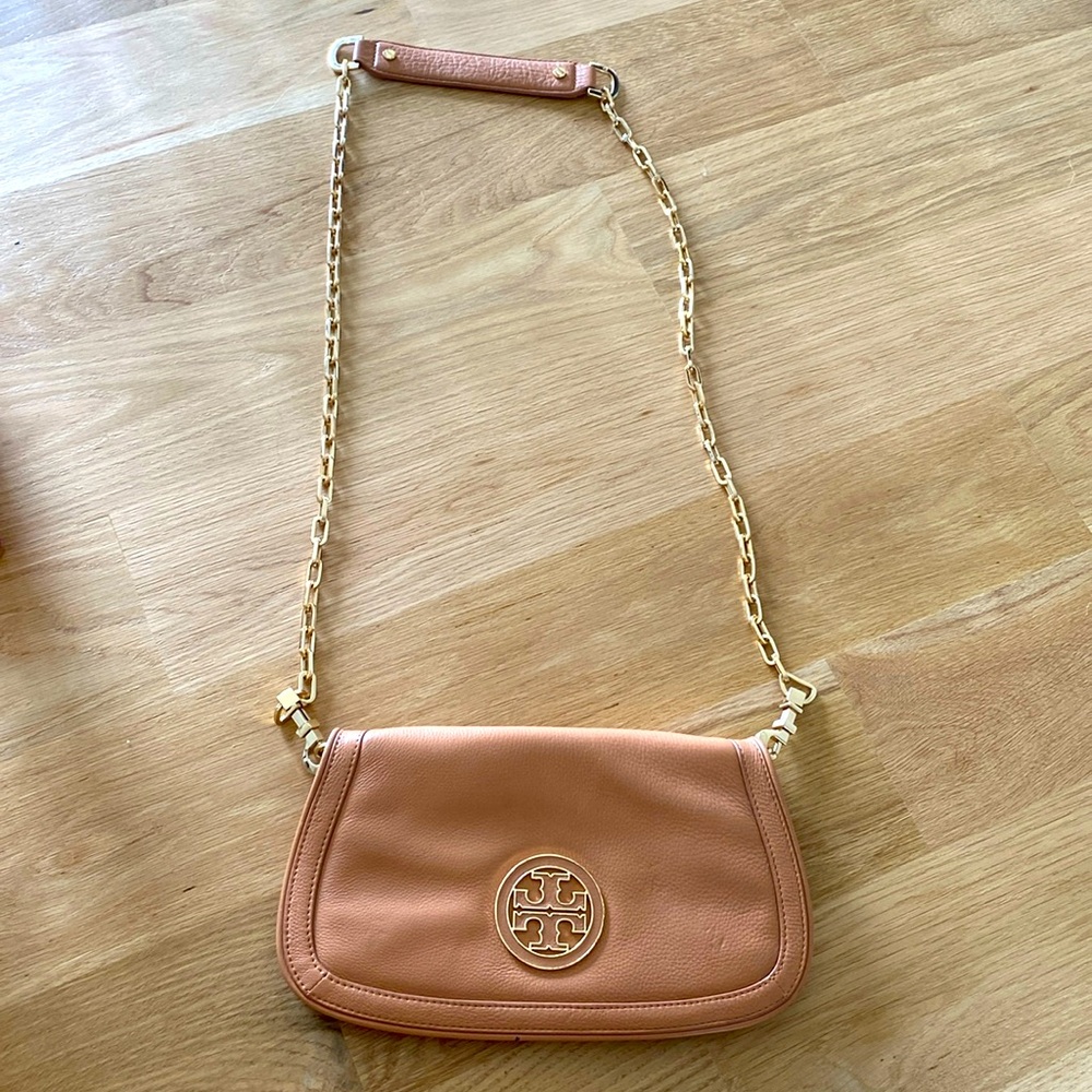 Tory Burch tan leather crossbody